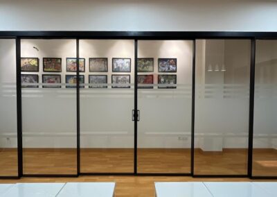Sliding door enhances the kids learning space